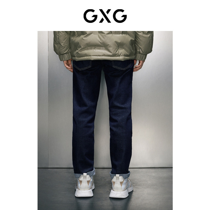 GXG男装 简约时尚直筒通勤牛仔长裤 冬季热销GEX10526024