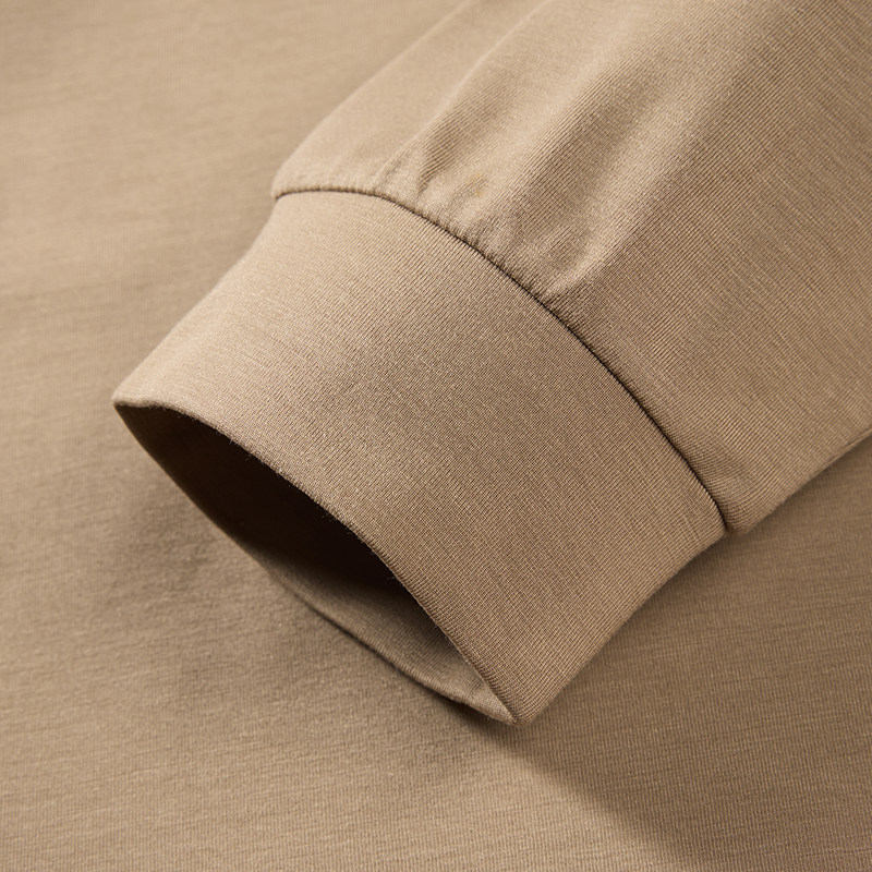 GXG男装 卡其色半高领通勤长袖T恤 冬季热销GEX13428464