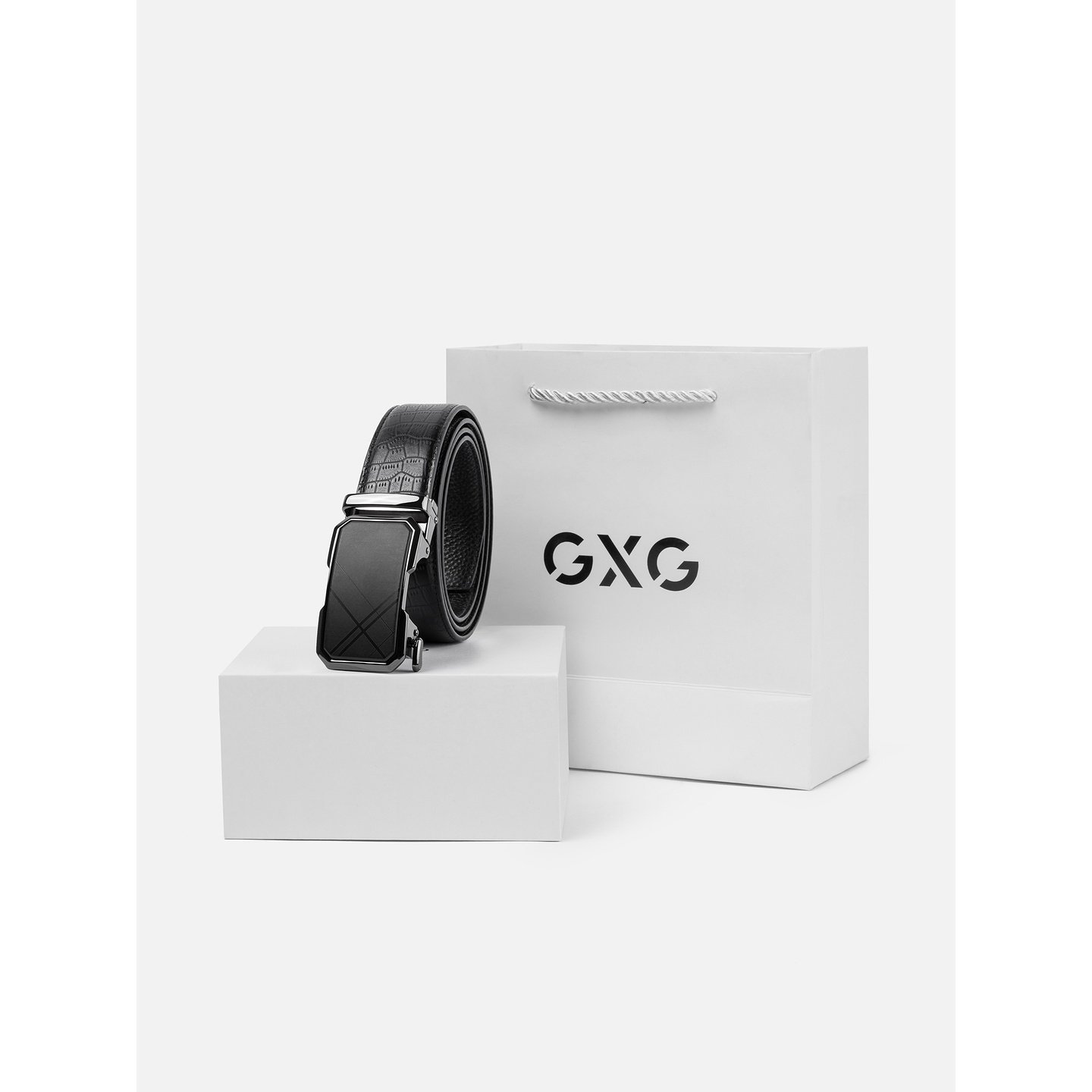 【皮带礼盒】GXG商务通勤男士腰带自动扣真皮皮带头层牛皮