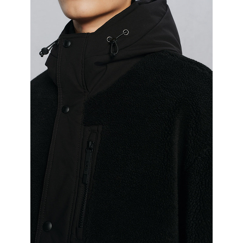 GXG男装 商场同款仿羊羔毛夹克男通勤外套 冬季热销G24X214067