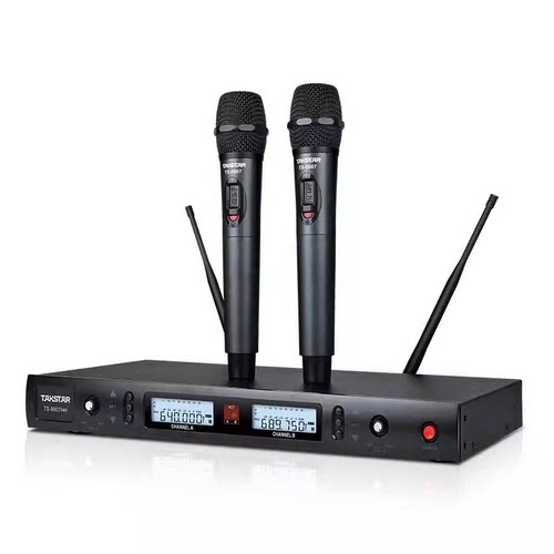 Takstar/得胜 TS-8807无线话筒手持式1拖2调频U段麦克风舞台演出 - 图3