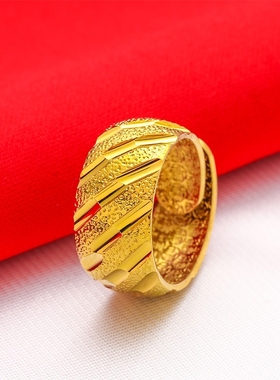 男款大戒指首饰镀金满天星
