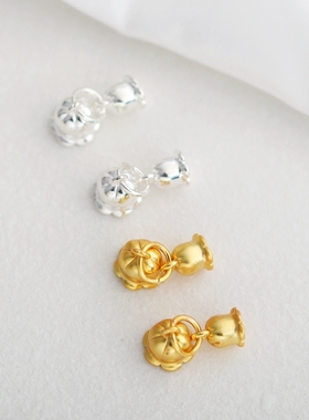 保色复古铃兰花吊坠编绳手链挂件材料diy饰品配件