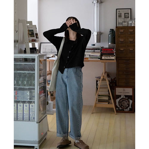 Осенний кардиган, короткий свитер, по фигуре