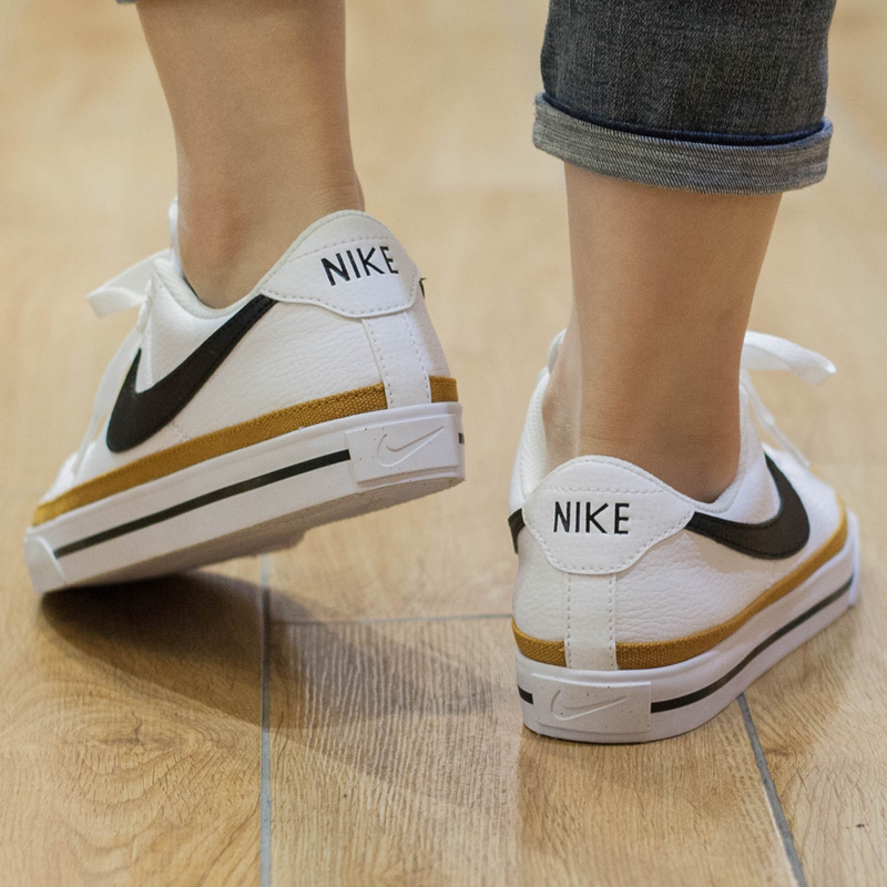 正品Nike耐克女鞋2022冬款休闲小白鞋皮面低帮运动板鞋DH3161-100-图2