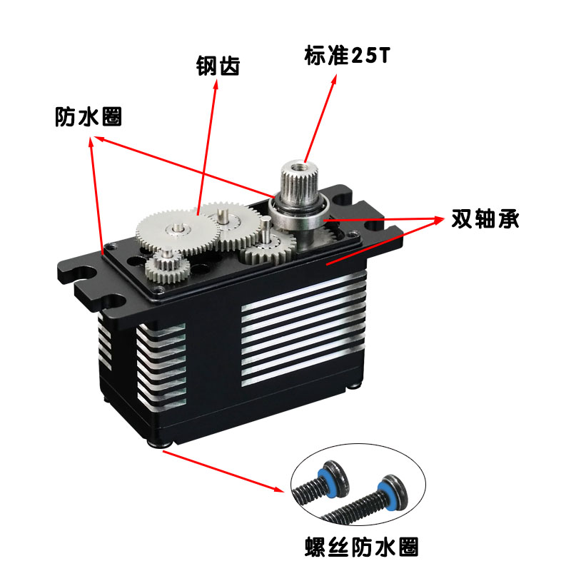 kingmax全铝壳钢齿高压防水无刷数码帆船多圈SW01BS收线绞索机 - 图0