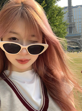 复古三角猫眼小脸墨镜女高级感i