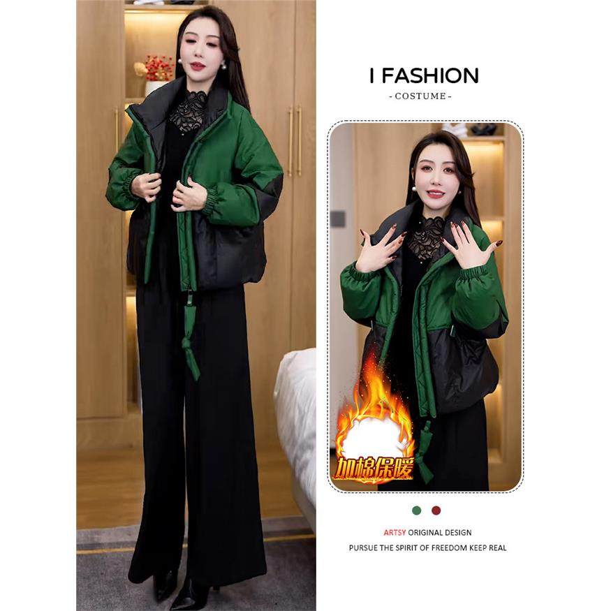 欧货时尚潮流加绒棉服女2025冬季新款高级感减龄遮肉加厚保暖外套,淘宝优惠券,粉丝福利购,淘宝优惠卷