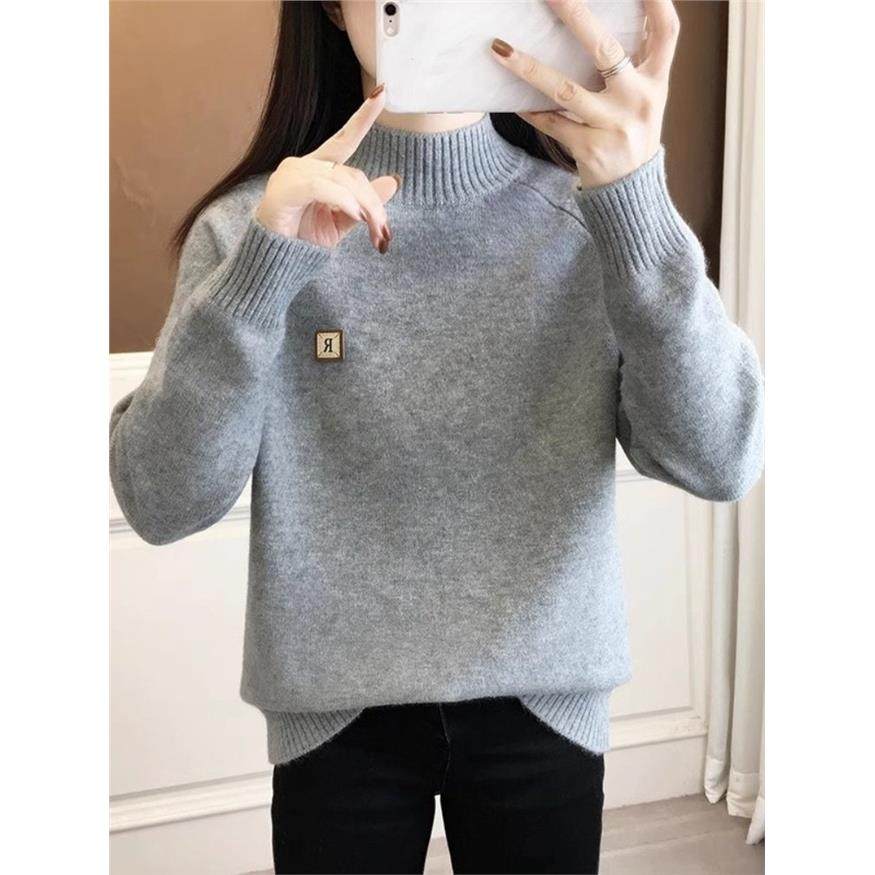 初中生半高领毛衣女秋冬2025新款高中学生女大童内搭针织打底衫厚,淘宝优惠券,粉丝福利购,淘宝优惠卷