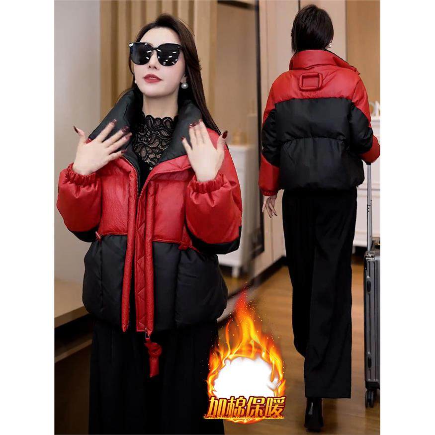 欧货时尚潮流加绒棉服女2025冬季新款高级感减龄遮肉加厚保暖外套,淘宝优惠券,粉丝福利购,淘宝优惠卷