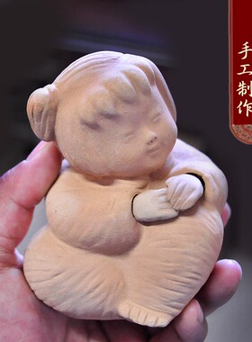 泥娃娃天津泥人张彩塑红泥坊