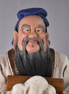 天津泥人张孔夫子送老师礼品