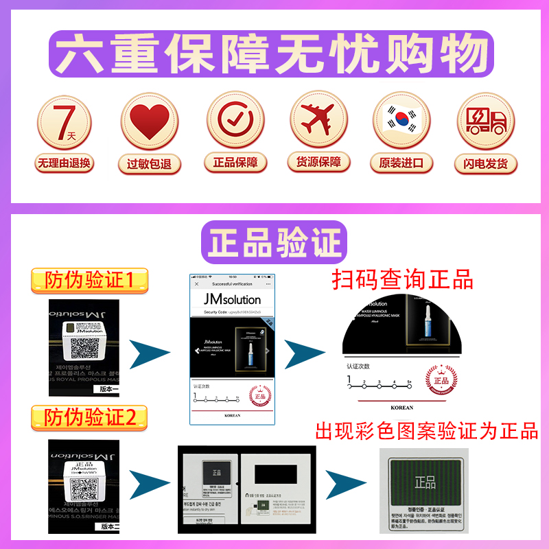 韩国JM面膜女补水保湿男水光急救蜂蜜珍珠燕窝深水炸蚕丝蜗牛正品