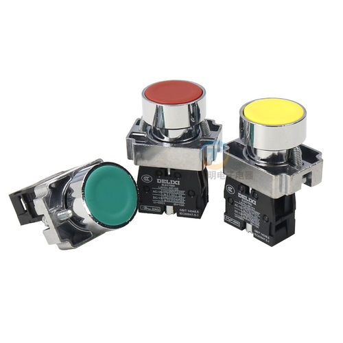 德力西LAY5s电源NP2点动XB2启动自复位BA31按钮开关1常开按通22mm - 图3