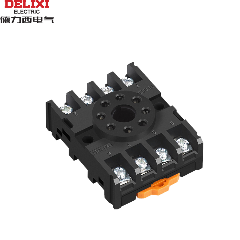 德力西PF083A时间中间继电器底座/插座MY2P JQX JTX JSZ3 8脚方座 - 图3