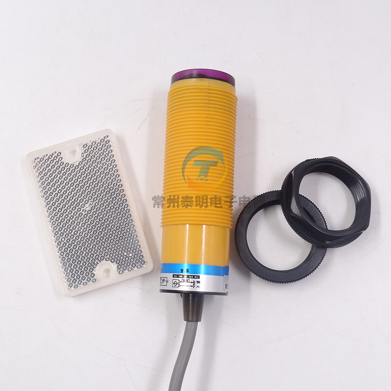 OMCH沪工E3F3-R4N3(P3)圆柱型光电开关NPN四线常开常闭传感器 - 图2