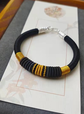 黑色T002 CS股线 手工用线 编织手绳线 线圈绕线