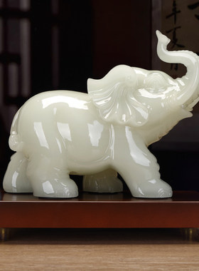 【招财镇宅】大象摆件一对家居客厅办公室风水吉祥物开业乔迁礼品