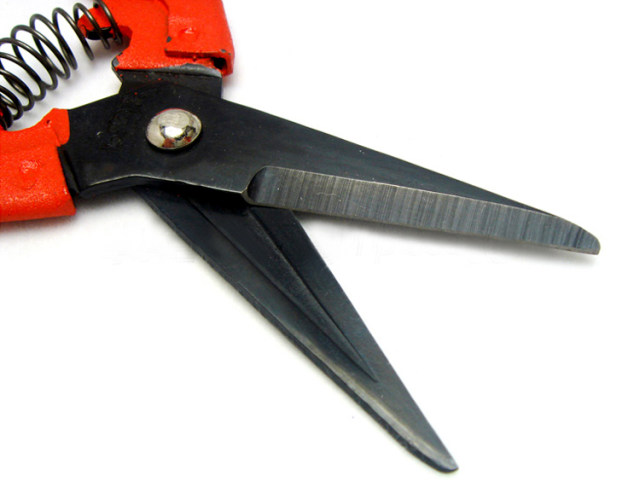 Long mouth 195mm Korean industrial household DIY jewelry iron wire iron chain lead wire spring ceiling floral scissors