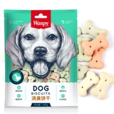 Непослушные скуски для собак Wanpy Biscuits 400G щенки в собачьи чистые зубы Чистые и ароматные, собачьи закуски измельчают зубы