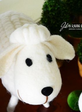 超萌纯羊毛手工编织儿童房摆件