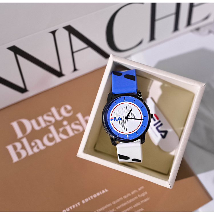 意大利FILA斐乐品牌正品时尚休闲运动彩色硅胶表带石英手表中性女 - 图2