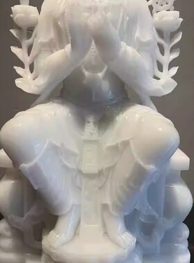 家居天然玉石天冠弥勒