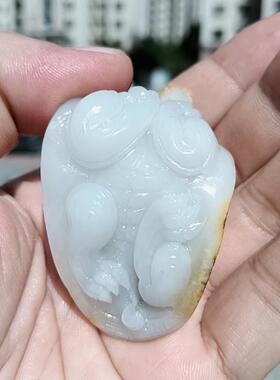 羊脂玉手把件新疆和田玉籽料