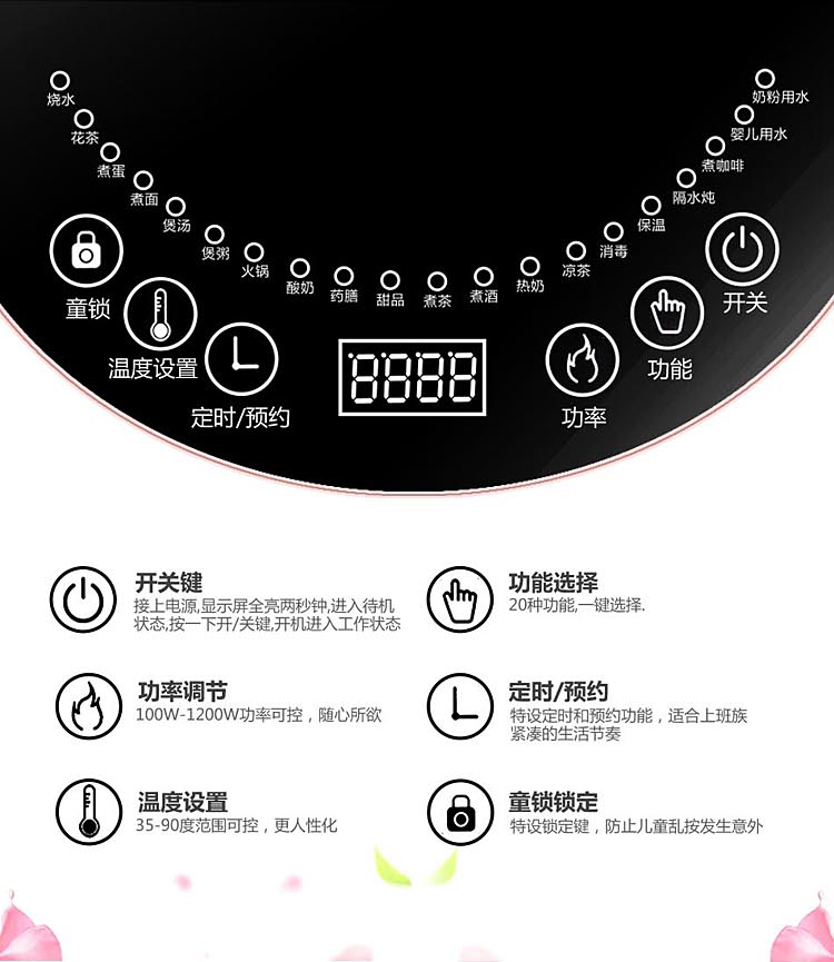 正品和庭养生壶全自动加厚玻璃2-2.5L大容量电煮茶壶中药壶煎药烧 - 图2