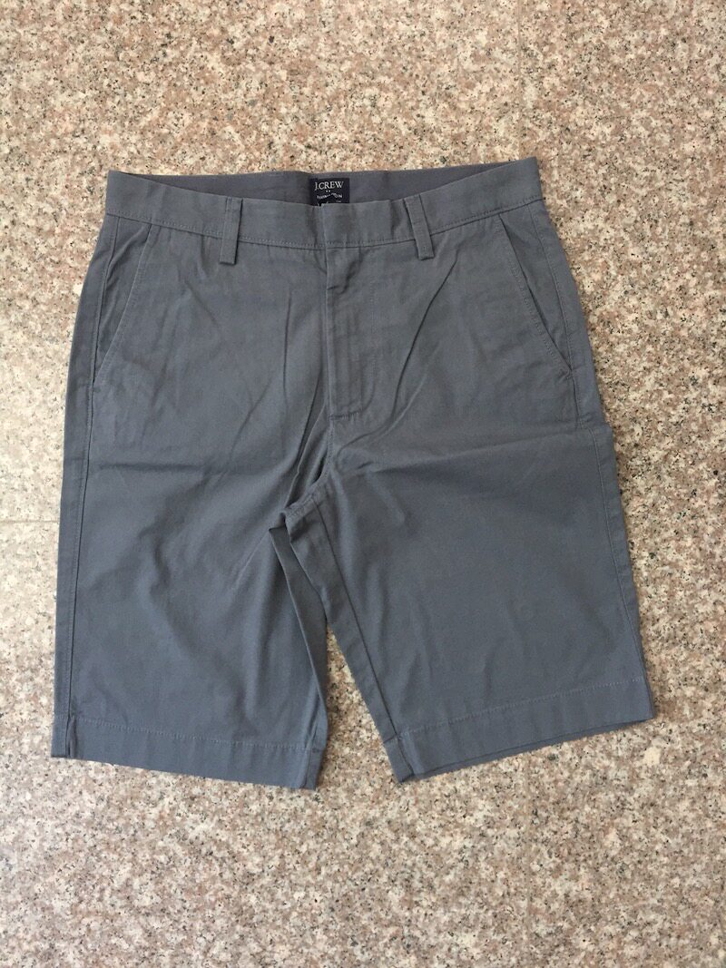 现货美国购入J.CREW男纯棉薄款直筒休闲短裤H5016