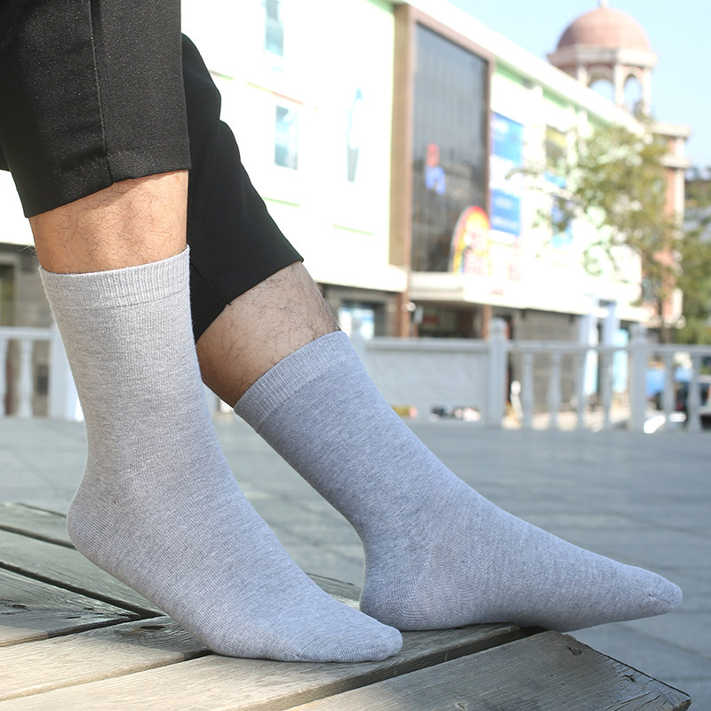 秋冬季男士中筒运动吸汗透气棉袜子 yassecoco短袜/打底袜/丝袜/美腿袜