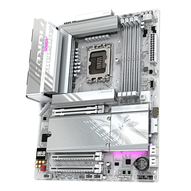 Gigabyte Ice Sculpture sub-flagship motherboard all white