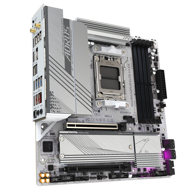 GIGABYTE B650M AORUS ELITE ICE\PRO AX small ice sculpture gaming motherboard