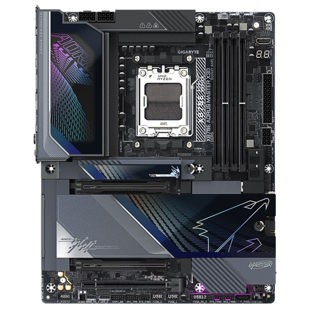 Gigabyte X870E AORUS MASTER X3D Super Sculpture Super Ice Sculpture New Motherboard