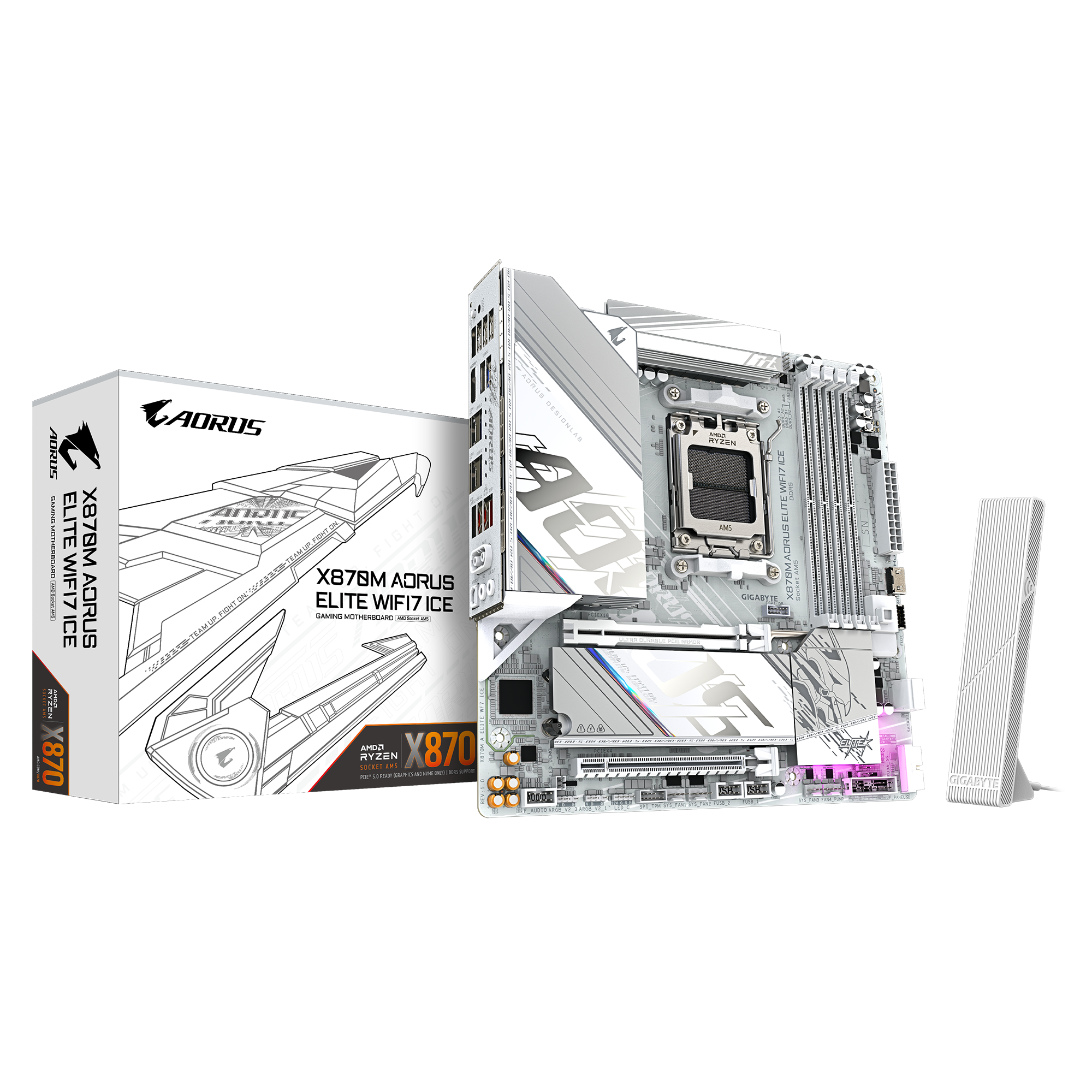 Gigabyte/技嘉X870M AORUS ELITE WIFI7 ICE冰雕\小雕新款AMD主板