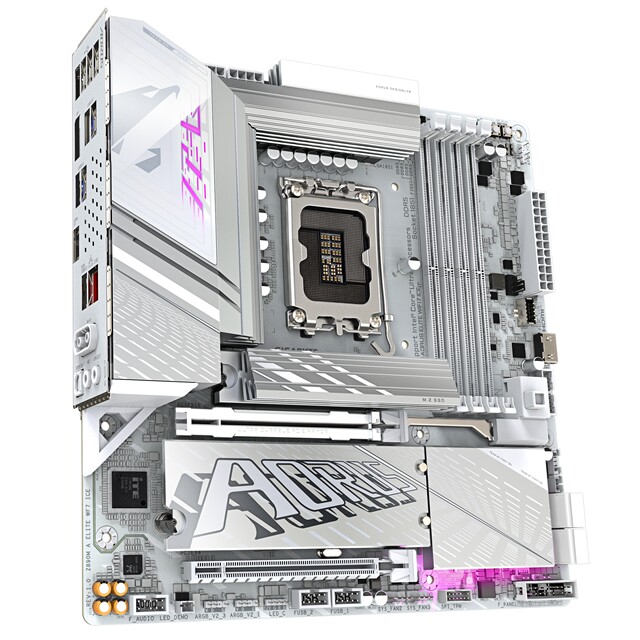 GIGABYTE Z890M AORUS ELITE WIFI7 ICE Xiaodiao Ice sculpture white motherboard