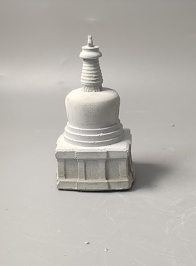 手工制中国风古代建筑微缩模型景观水族沙盘假山书房花盆装饰摆件