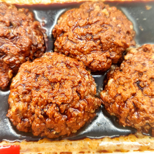 即食菜上海熟食狮子头西区老大房酱油肉猪肉丸大夹心咸菜油炸零食 - 图3