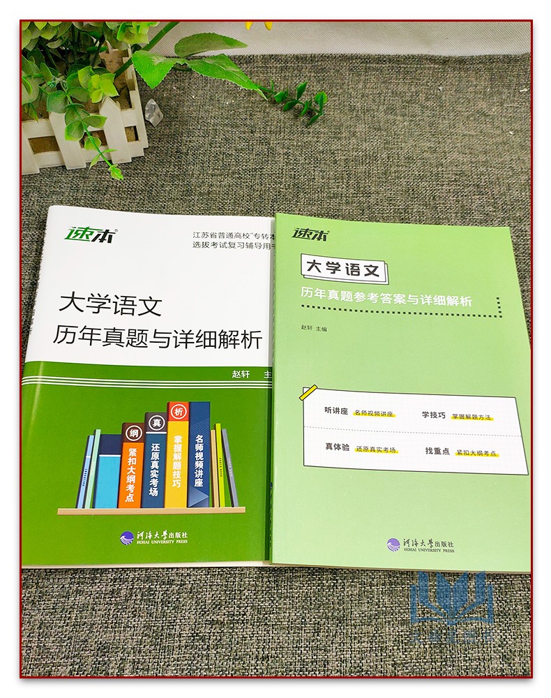 备考2024专转本 转本圈 江苏文科 大学语文历年真题及详细解析 同方名师赵轩主编 2009-2023年真题 河海大学出版社 江苏专转本 - 图0