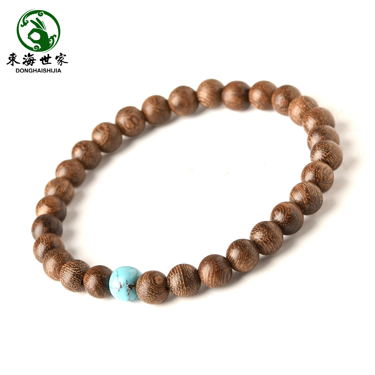 檀木手串女男朱砂蜜蜡黄金青金石文玩盘玩佛珠散珠子金丝檀木手串 - 图3