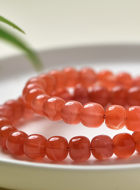 东海世家水红玛瑙手链