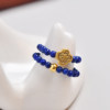 Donghai Shijia Lapis Lazuli 999 Pure Gold Ring