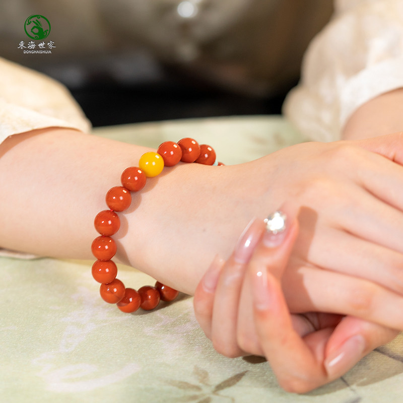 南红手串东海水晶宝玉石单散珠子满肉火焰纹红玛瑙蜜蜡绿松石手链,淘宝优惠券,粉丝福利购,淘宝优惠卷