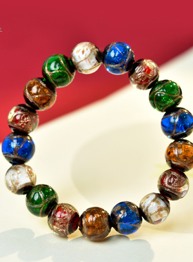 东海世家香灰琉璃手串