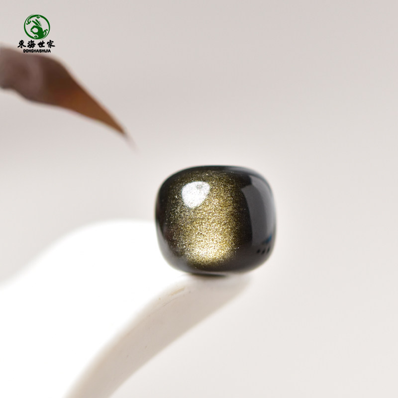 黑曜石散珠东海水晶玛瑙玉石猫眼石桶珠金曜石老型珠diy配件单珠,淘宝优惠券,粉丝福利购,淘宝优惠卷