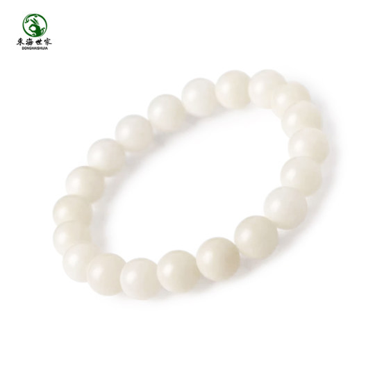 Bodhi bracelets for women and men in the East China Sea crystal agate Bodhi scattered beads Buddhist beads cultural play plate play white jade bodhi bracelet