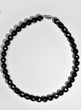 金运石项链东海水晶玛瑙玉髓翡翠黑宝玉石散珠子猫眼石锁骨链颈链