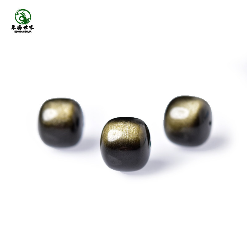 黑曜石散珠东海水晶玛瑙玉石猫眼石桶珠金曜石老型珠diy配件单珠,淘宝优惠券,粉丝福利购,淘宝优惠卷