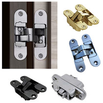 Invisible Door Hinge Cross Hinge Concealed Concealed Concealed Concealed Concealed Left Open Folding Door Five Gold Accessories Dark Hinge