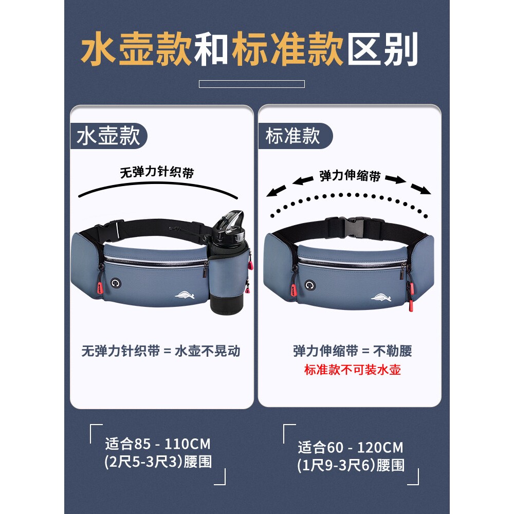 Japanese imported waist bag sports waterproof running mobile phone bag